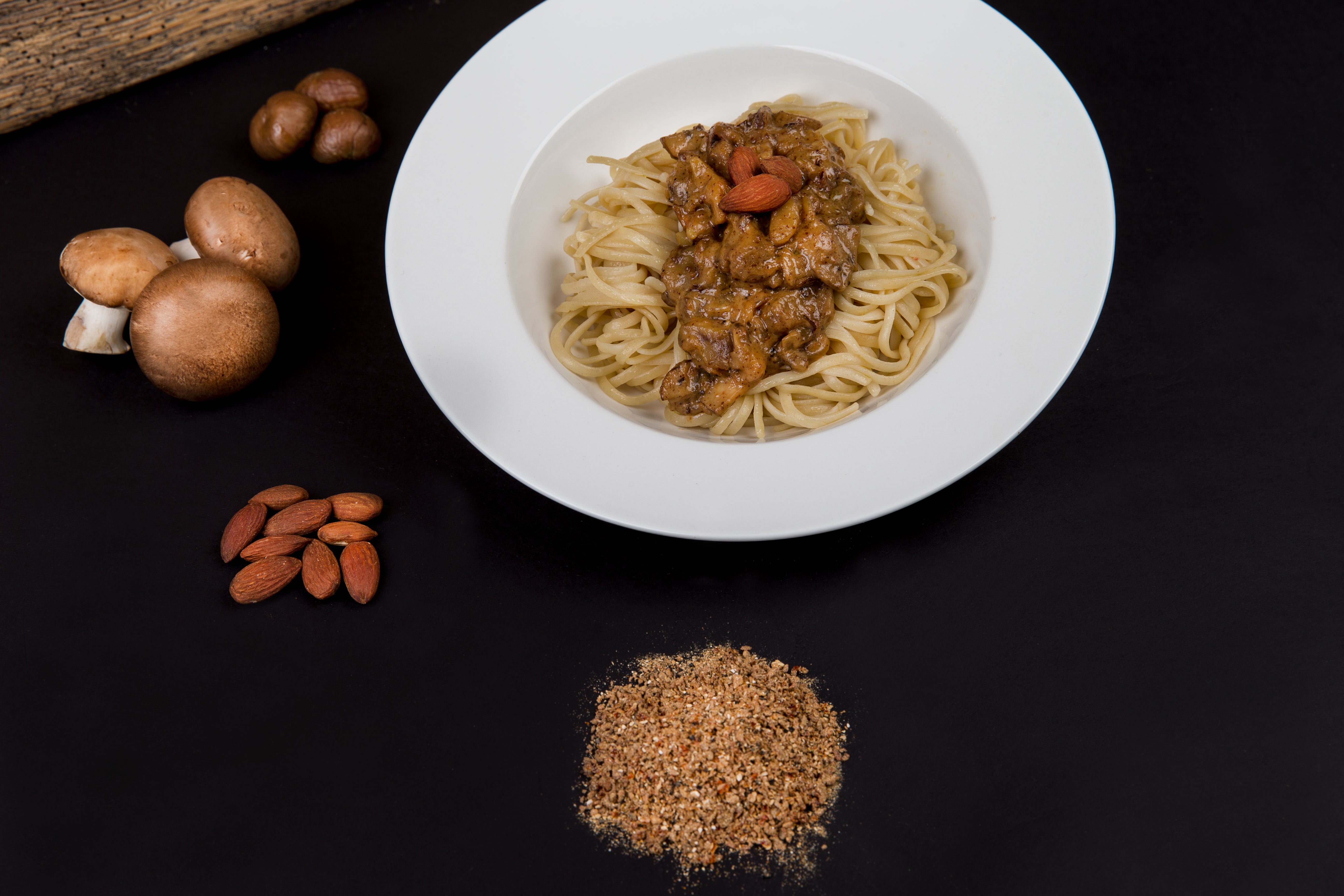 Spaghetti mit Maronensoße