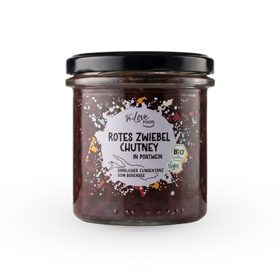 Bio Rotes Zwiebel Chutney in Portwein